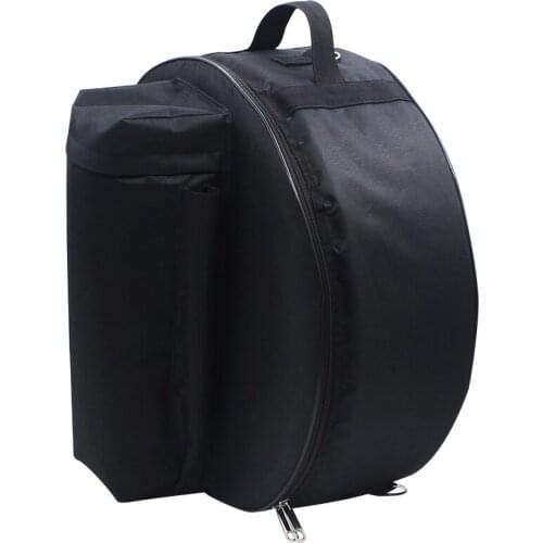 Deluxe 14-Inch Padded Snare Drum Bag with Side Pocket Shoulder Straps Parts
