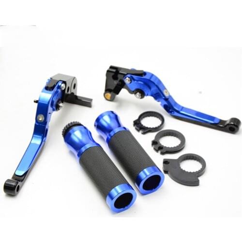 Motorcycle brake clutch levers 22MM handle bar grips For Suzuki GSXR GSX-R 600 7501000 K1 K2 K3 K4 K5 K6 K7 K8 K9 97-12