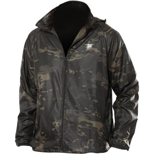 Tactical Camouflage Quick Dry Waterproof Anti UV Jacket Men Sports Fishing Climbing Sunscreen Breathable Hooded Skin Coat Tops