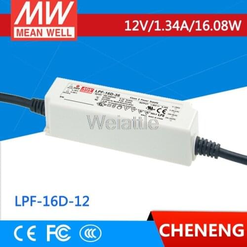 MEAN WELL original LPF-16D-12 12V 1.34A meanwell LPF-16D 12V 16.08W Single Output LED Switching Power Supply