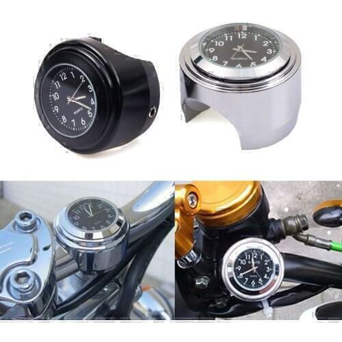 Motorcycle Handlebar Quartz Watch Waterproof Accessories For YAMAHA Fjr 1300 Xj600 Wr450F Xvs 1300 Mt07 Vstar 650 Tracer 700