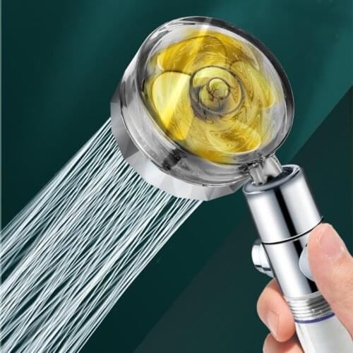 360 Degree Rotated Shower Head High Pressure Water Saving Spray Shower Head Bathroom Hand-held Pressurized Massage Shower Heads