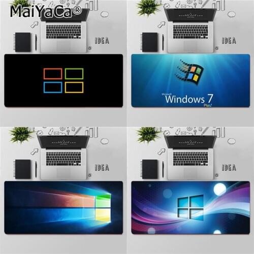 Maiyaca Top Quality Computer Windows logo Gaming Player desk laptop Rubber Mouse Mat Free Shipping Large Mouse Pad Keyboards Mat