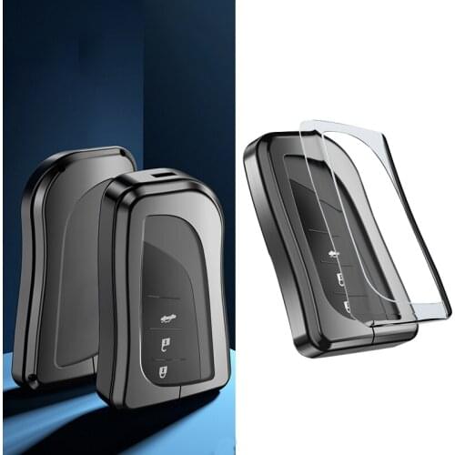 Aluninum Alloy TPU Film Car Key Protector Accessories Remote Key Fob Case Cover For Lexus ES200 RX300