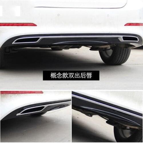 For Hyundai Elantra 2017 ABS Rear Bumper Diffuser Bumpers Protector Bumper Guard Protector Skid Plate Bumper Covers