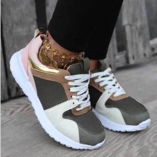 2021 New Summer Women Sneakers Casual Mesh Light Female Flats Shoes For Vulcanized Woman Sandalias Breathable Zapatos De Mujer