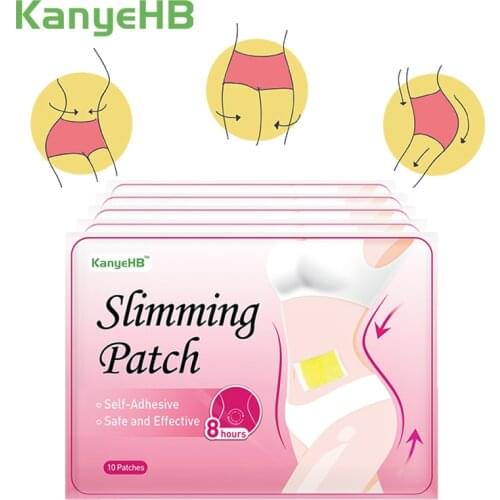 50pcs Slimming Patch Navel Slim Stickers Weight Loss Burning Fat Efficacy Body Shaping Patches Chinese Herbal Medical Plaster