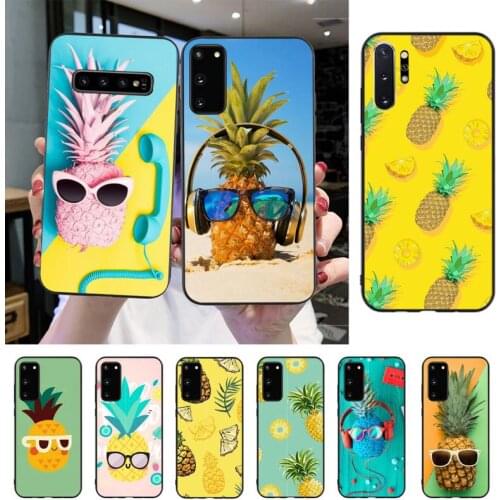 Pineapple Phone Case For Samsung S20 S10 S8 S9 Plus S7 S6 S5 Note10 Note9 S10lite