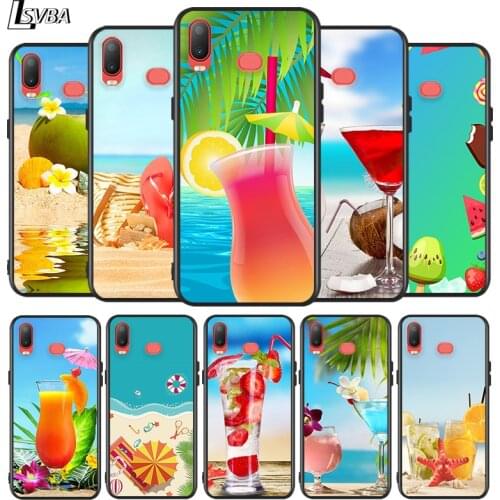 Beach in Summer for Samsung Galaxy A9S A8S A6S A9 A8 A7 A750 A6 A5 A3 Plus Star 2018 2017 2016 Black Phone Case