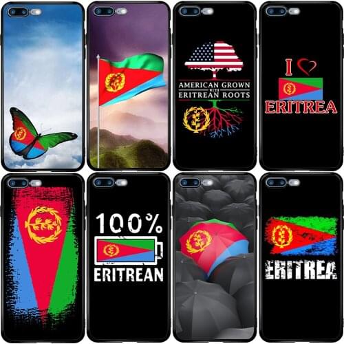 Phone Case for Xiaomi Redmi Note 10 9 9S 9A 8 8T 7 6 7A 6A 5A 5 A1 A2 A3 Pro Max Plus Lite Eritrea Flag Map