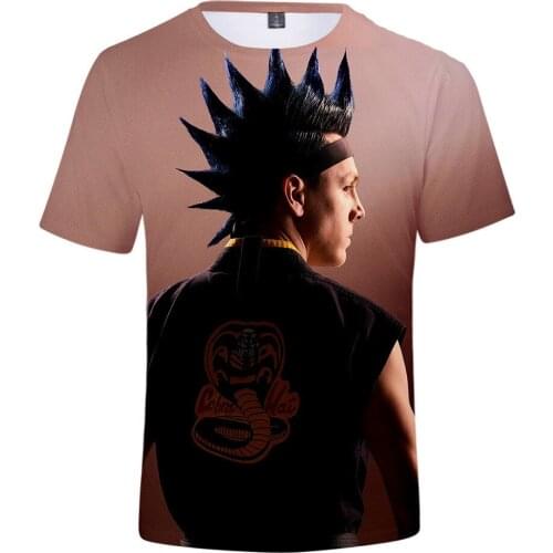 Novelty Arrival cobra kai 3D T shirt Summer Harajuku 3D Print Men/women T shirt student personality Breathable Fashion shirts