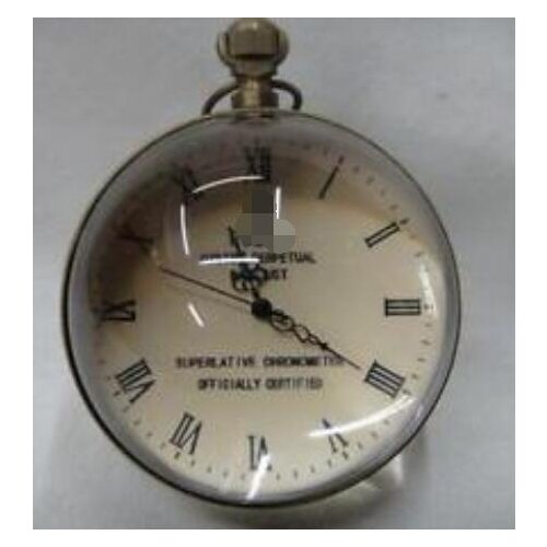 EXQUISITE CHINESE VINTAGE COPPER GLASS POCKET WATCH BALL CLOCK