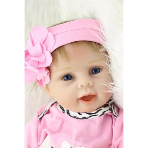 Baby Doll Reborn Toys 22inch 55cm soft silicone reborn baby girl dolls bebe original brand reborn dolls gift for child