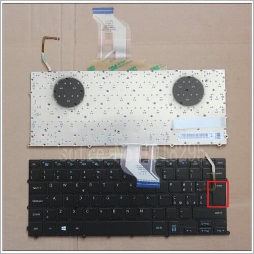 NEW FOR Samsung NP 900x3b 900X3C 900X3D 900X3E Keyboard Backlit IT Italy No Frame Big Enter