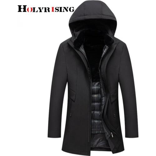 2019 winter new mens down jacket windbreaker detachable down jacket liner jacket Thick white down coat M-4XL 18960