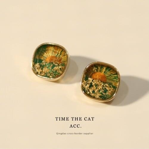 The New French Camellia Series Retro Earrings Fashion Simple Classic S925 Ear Clips Without Pierced Earrings Trend