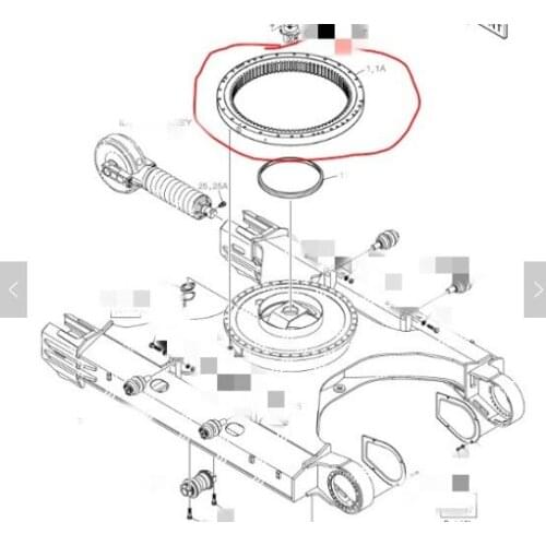 PC150-3 PC150LC-3 PW150-1 Swing Bearing PC180LC-3 ,PC180-3K SLEWING RING CIRCLE,21K-25-21201