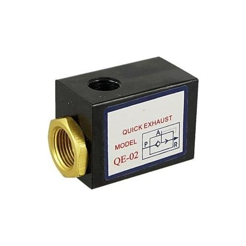 Free Shipping G1/4" Pipe Pneumatic Quick Exhaust Control Valve QE-02 20pcs In Lot