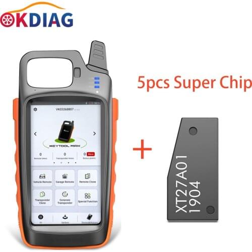 Original Xhorse VVDI Key Tool Max without VVDI MINI OBD Tool Key Programmer With 5pcs Xhorse VVDI Super Chip XT27A01 XT27A66