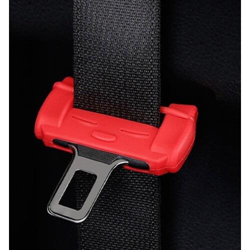 Car Safety Belt Buckle Silicon For Toyota Corolla Avensis Yaris Rav4 Auris Hilux Prius Camry Celica C-HR Ipsum Verso Wish Prado