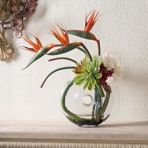 Beautiful Artificial Flower Bird Of Paradise Fake Plant Silk Strelitzia Reginae Home Decor Silk Flower