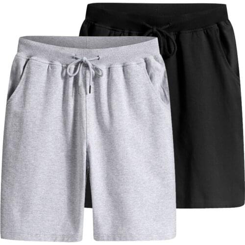 Solid Mens Shorts Summer Mens Beach Shorts Black Streetwear Casual Male Sportswear Classical Knee Length Shorts Homme Clothing