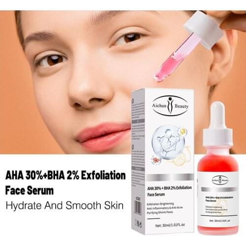 Face Serum Moisturizing Whitening Shrink Pores Anti-Oxidant Anti-Wrinkle Anti-Aging Brighten Salicylic Acid Skin Care 30ml