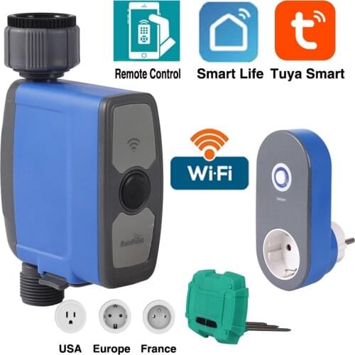 WIFI Connect Watering Timer waterproof Irrigation timer Soil Moisture Sensor Garden Irrigation Controller Smart Watering System