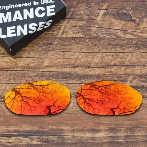 ToughAsNails Polarized Replacement Lenses for Oakley Monster Dog Sunglasses Fire Red Mirrored (Lens Only)