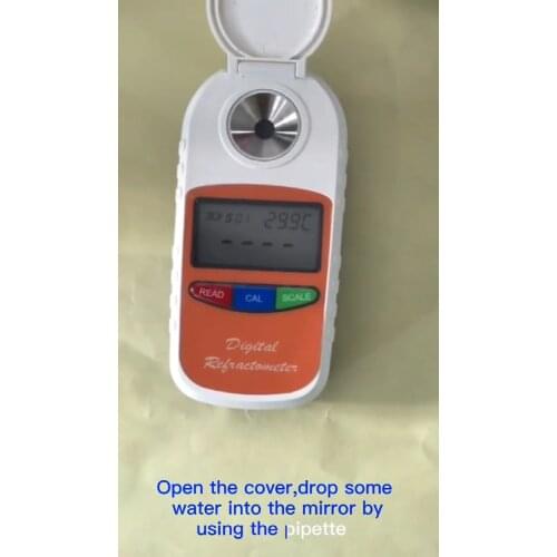 Hard Case Package Sugar Drinks Density Meter Digital 0-50% Brix Coffee Refractometers
