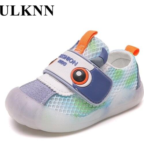 ULKNN Baby Bottom Cute Toddler Sandals 0-3 Years Old Girls Cartoon Gradient Breathable Mesh Childrens Shoes Wholesale Boy shoe