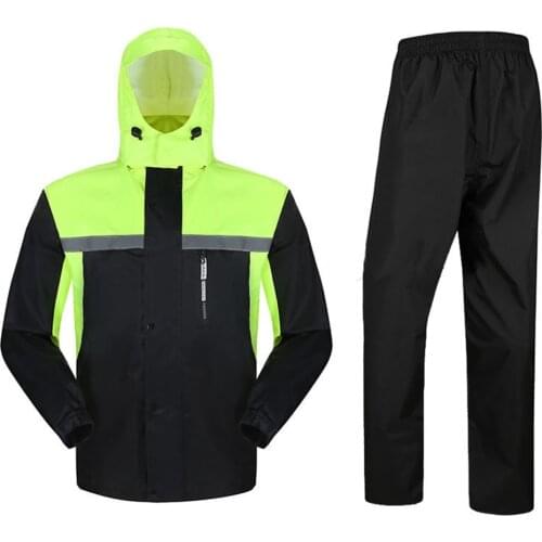 Waterproof Motorcyclist Rain Suit Moto Men Raincoat Rain Coat Jacket Pants Motorcycle Fishing Motorbike Biker Rain Set Men Women