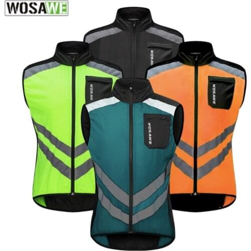 WOSAWE Light Mens Cycling Jacket Windbreaker Reflective Vest Windproof Road Mountain Bike MTB Jackets Bicycle BL208