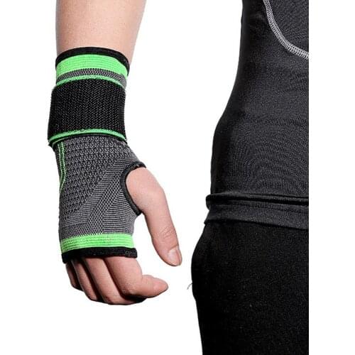 Fitness Wrist Palm Pad Protector Pressurized Palm Guard Knitted Hand Guard Boxing Bandage Protect Wrist Straps Outdoor Sports