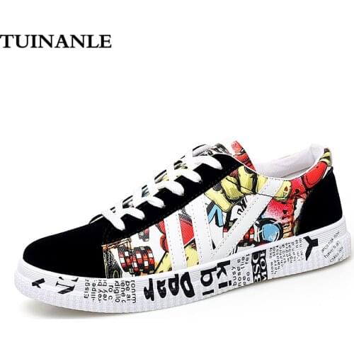 TUINANLE Sneakers Women Black Platform Sneakers Casual Vulcanized Shoes 2020 Autumn Plus Size 35-44 Lover Shoes Zapatillas Mujer