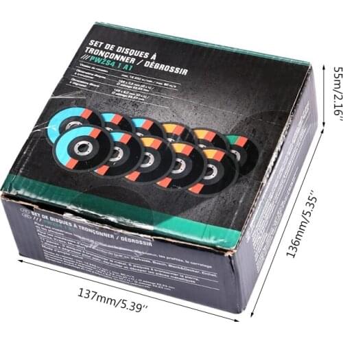 11 Pcs Resin Cutting Disc Circular Saw Blade Flap Sanding Angle Grinder Wheel