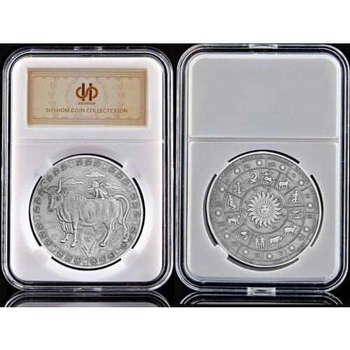 2020 Astrology Constellation Silver Plated Astrological Sign Constellation Taurus Commemorative Coin
