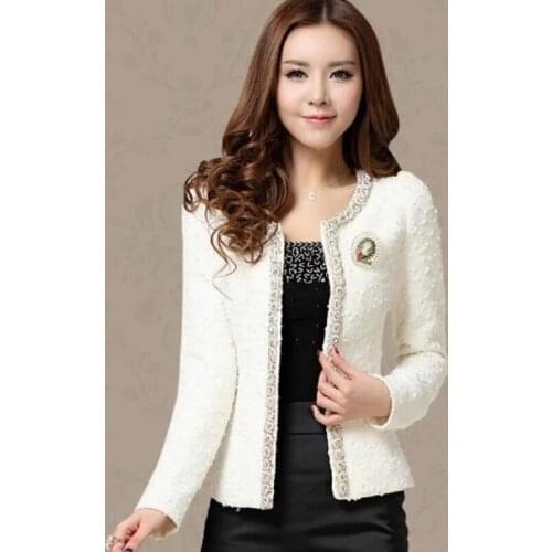 2019 Spring Autumn Women Blazers And Jackets Suit Short Paragraph Slim Small Fragrant Wind Blazer Jacket Plus Size 3XL Outwear