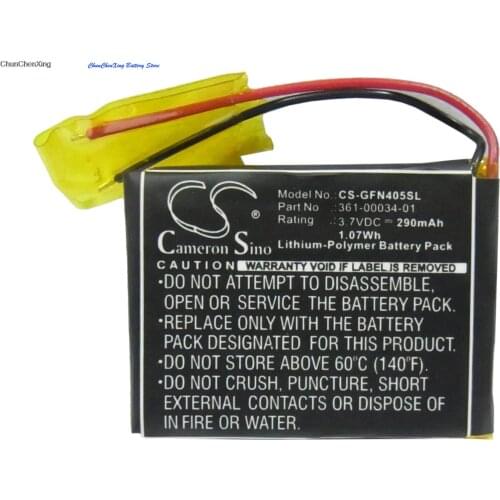 Cameron Sino 290mAh Battery 361-00034-01 for Garmin Foretrex 401, Foretrex 405, Foretrex 405cx
