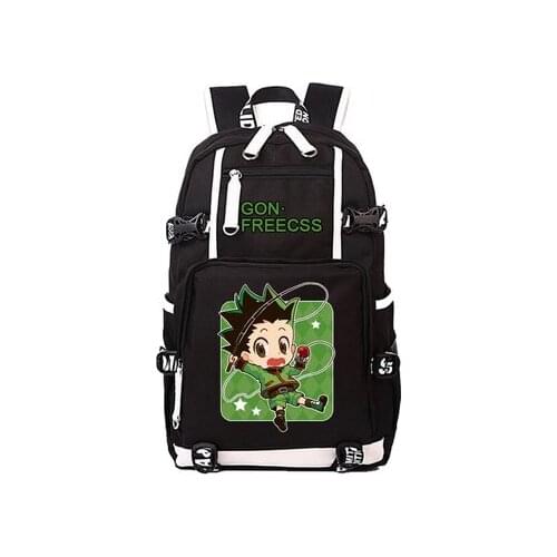 Anime Hunter×Hunter Killua Zoldyck Backpack Cosplay GON·FREECSS Oxford Bag Schoolbag Travel Bags