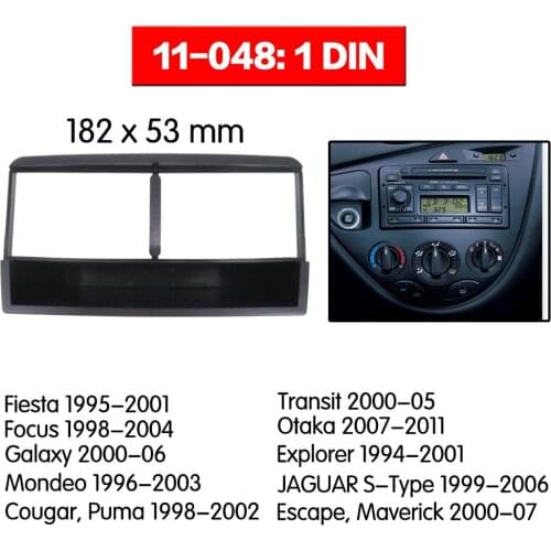 1din Car Radio CD DVD Fascia for FORD Fiesta,Galaxy,Focus,Mondeo JAGUAR S-Type/ GEELY Otaka Stereo Fascia Panel Trim Kit 11-048