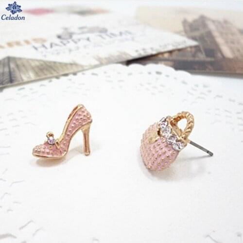 Женские золотые серьги Celadon China At AliExpress