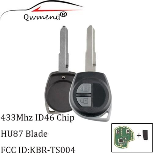 433Mhz Remote key Transponder Chip ID46 For UZUKI SWIFT SX4 ALTO VITARA IGNIS JIMNY Splash 2005-2010 key