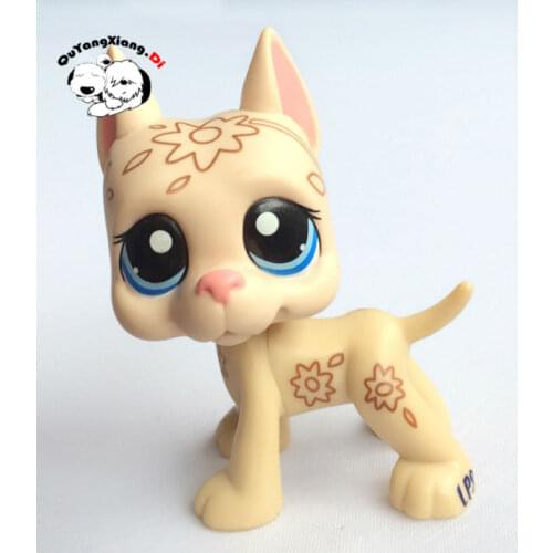 CWG023 Pet Shop Animal Hand Painted Light yellow puppy Dog action Figure cute puppy