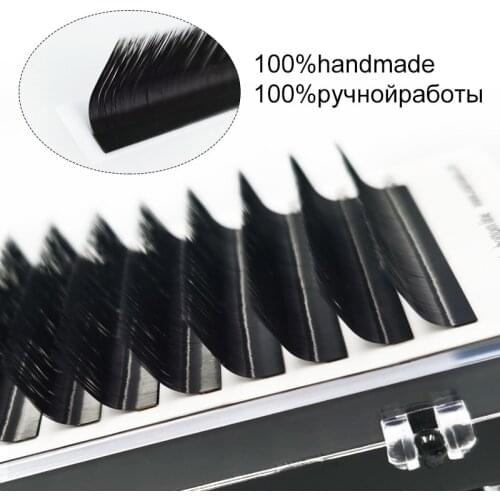 Individual eyelash M shaped curl all size false eyelash extension mix Matte Mink Eyelashes Extension faux cilios