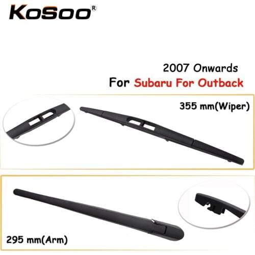 KOSOO Auto Rear Car Wiper Blade For Subaru For Outback,355mm 2007 Onwards Rear Window Windshield Wiper Blade Arm,Car Accessories