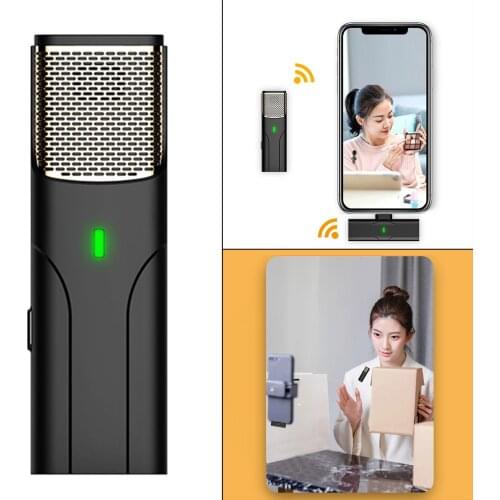 Lavalier Microphone Wireless Professional Omnidirectional Mini Mic for Video Dictation Recording PC Laptop