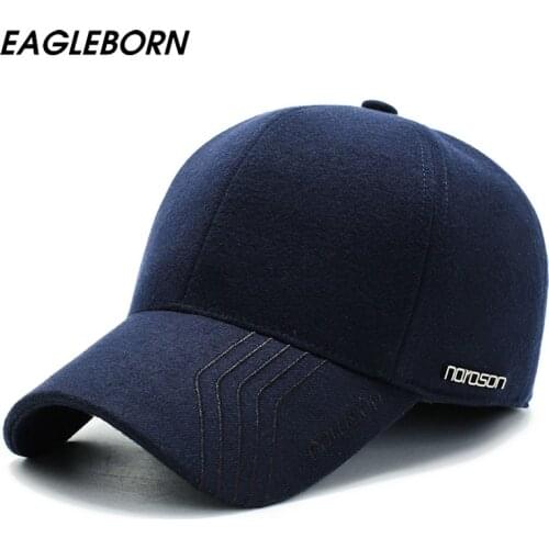 New Men Balck Navy Baseball Cap Classic Snapback Leisure Dad Hat Caps Mens Hats and Caps Grey Man Cap High Quality Prevent Cold