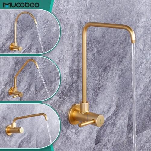 Wall Mounted Direct Drinking Filter Water Kitchen Faucet 304 Stainless Steel Purification Tap Single Handle Purified Tap