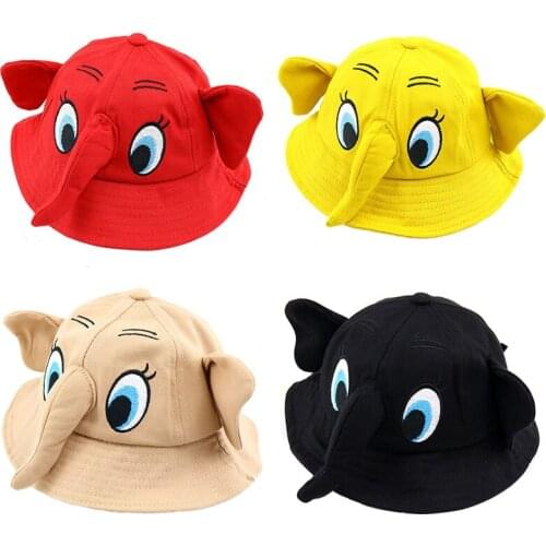 New Elephant Cartoon Fashionable Hats kids Outdoor Tourist cap Children HipHop Fisherman Hats